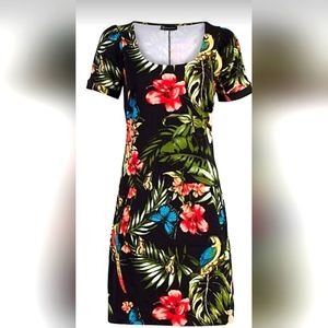 Tropical Print Dress/ Brand NY&C, size Small